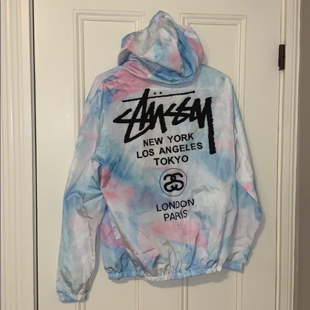 Multi colored wind breaker